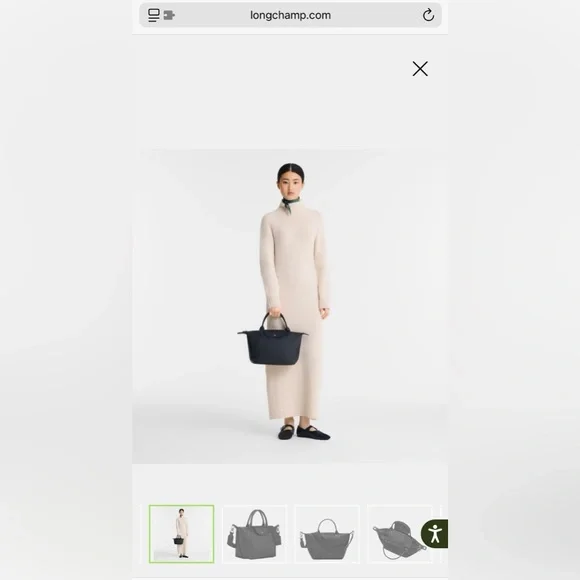 Brand New Longchamp Le Pliage Extra S Handbag black - Leather - Picture 9 of 14